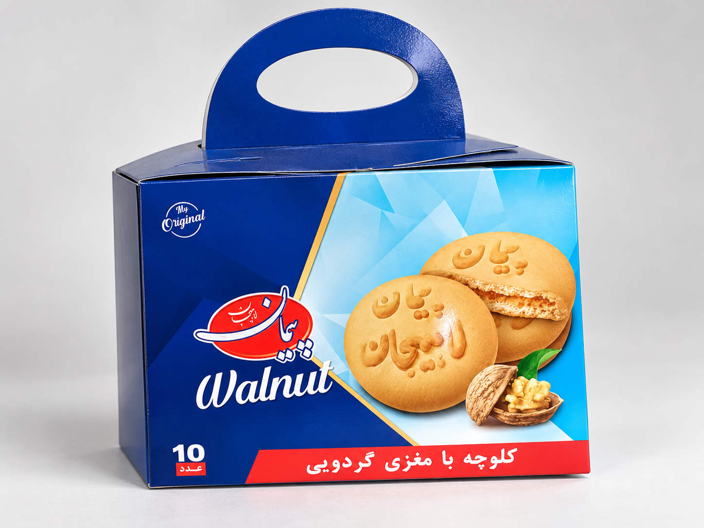 نمونه جعبه دستهدار محصولات خوراکی